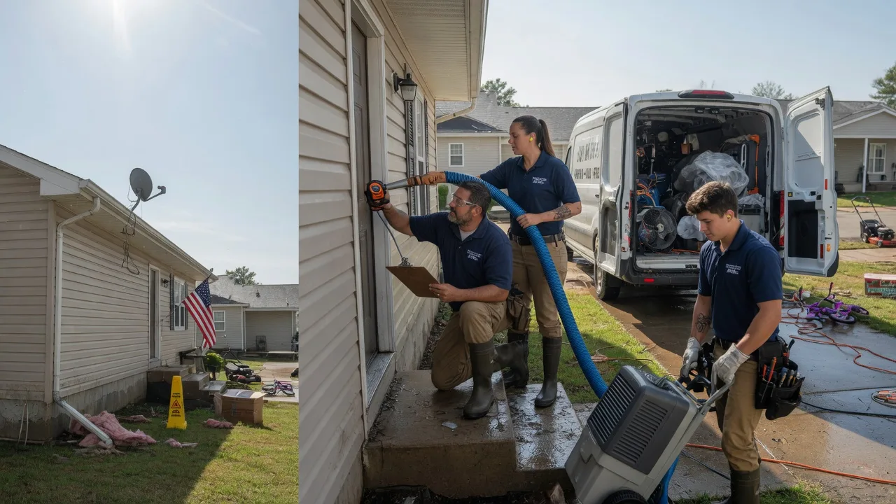 Ceiling Water Damage Restoration in Cincinnati, IA near me